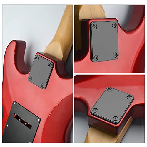 Maxcheer Electric Bass Guitar Neck Plate Guitar Neck Joint Connecting Strengthen Plate Guitar Parts (Black) #TOP3