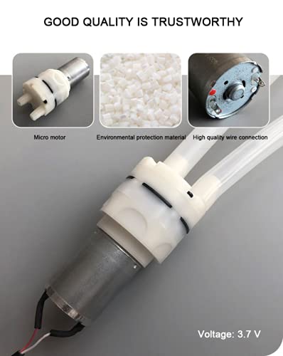 Foto von High-Flow Schlauchpumpe Elektrische Wein Pumpe Usb-schnittstelle powered Miniatur Dosierpumpe Schlauch Schlauch Pumpe Elektrische Wasserpumpe transparent Silikon Rohr