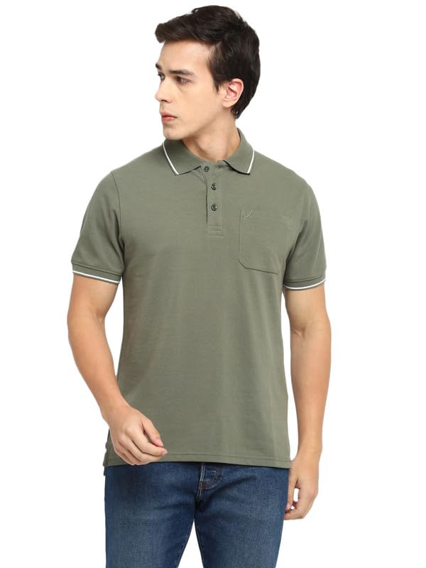 Image of AMERICAN CREW Men's Polo Collar T-Shirt with Pocket, Combo Pack of 2