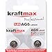 Produktbild kraftmax 2er Pack Knopfzelle Typ 371 (AG6 / LR921 / LR69) Hochleistungs- Batterie / 1,5V Uhrenbatterie für professionelle Anwendungen - Neuste Generation