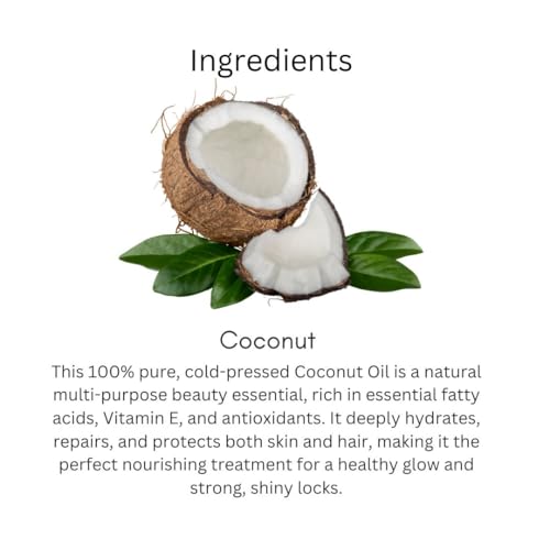 Image of Khadi Coconut Oil For Skin & Hair 100ml | Pure & Natural Oil for Hair Growth & Nourishing Skin Care | Non Sticky, Paraben & Mineral Oil Free | For All Hair Types | Daily Use for Men & Women