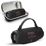 Charge 6 Portable Bluetooth Speaker | IP68 Waterproof, DustProof, and DropProof, Outdoor Wireless Audio | 28Hrs Playtime Megen Hardshell Protection Case (Black)