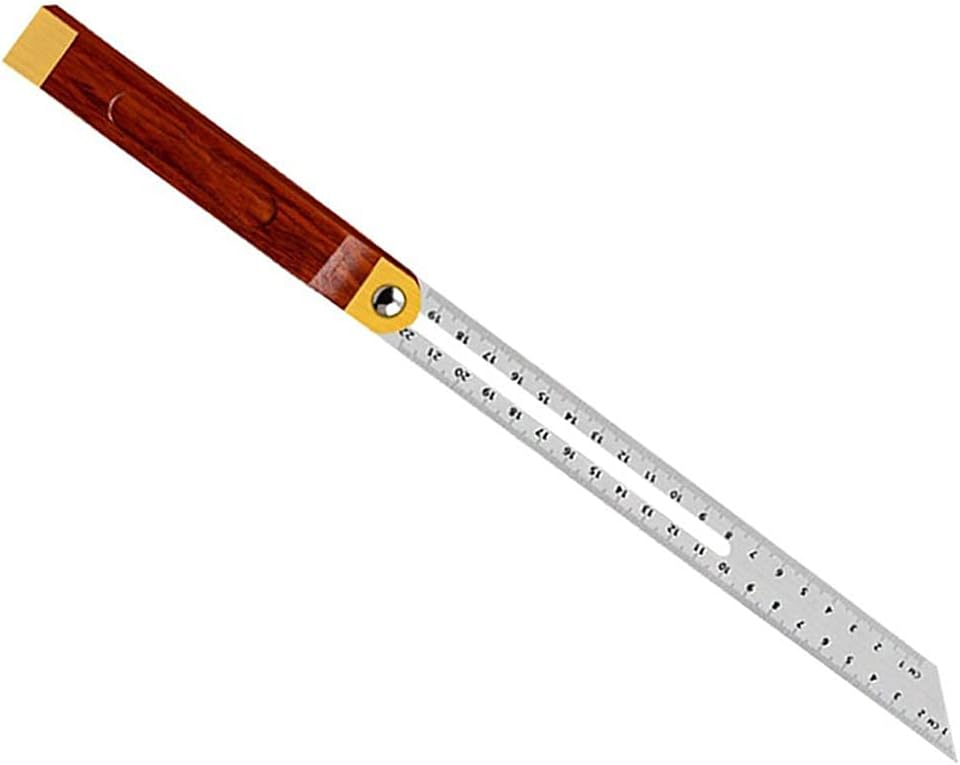 HBJWOV Professional T Bevel Gauge Easy Use Adjustable Carpenter Practical Stainless Steel Sliding Wood Making Angle Finder Tool(27cm)