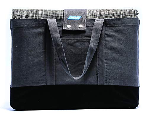 Camco Durable Reversible RV Camper Awning Mat with Carry Bag - Mildew and Rust Resistant Help Prevents Dirt From Being Tracked - Perfect for Campsites, Beaches, Picnics 7' X 15'- Gray (42812) - Thumbnail 2