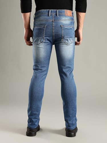 Image of Thomas Scott Men's | Mild Fade | Stright Fit | Denim | Regular Wear | Stretchable | Casual Jeans for Men