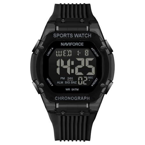 Image of NAVIFORCE NF7113 LCD Display Multi-Function Silicone Strap Digital Watch