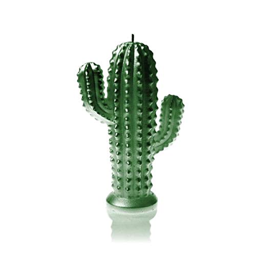 abearandtheunicorn Large Cactus Candle - Metallic Green Decorative Shaped Gift Candles Decorate Home Party Table Decoration - Long Burning Time Long Lasting Wick Novelty Wax Candle