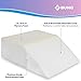 Ebung Memory Foam Leg Elevation Pillow - Support Pillow to Raise Feet for Better Elevation, Circulation, Leg Swelling Wedge Design for Comfort and Recovery