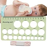 フランジ用ニップル測定ツール - サークル ステンシル シリコーン - ソフト定規付きフランジサイジング用ソフトニップル定規、