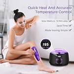 BLITZWAX Brazilian and Bikini Waxing Kit for Women, Hard Wax Warmer for Face, Legs and Body, At Home Hair Removal Kit, Beginner Friendly, Digital Fast Heating, 51 Wax Items - Image 2