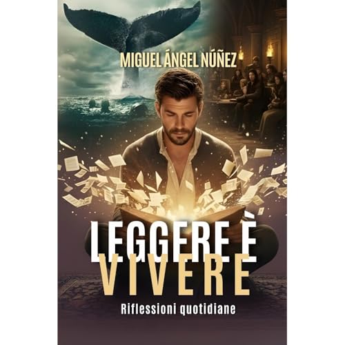 Leggere è vivere Audiolibro Por Miguel Ángel Núñez arte de portada