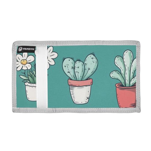 Trifold Wallet for Boys Ages 9-12 Mini Outdoor Sports Purse Coin Pocket & Card Holder, Travel Accessory Small Flowers and Small Foliage2
