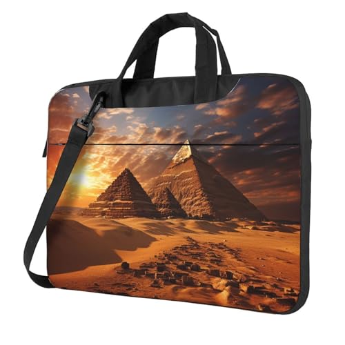 Sac portable pyramides égyptiennes grand cabas ordinateur femme homme sacoche