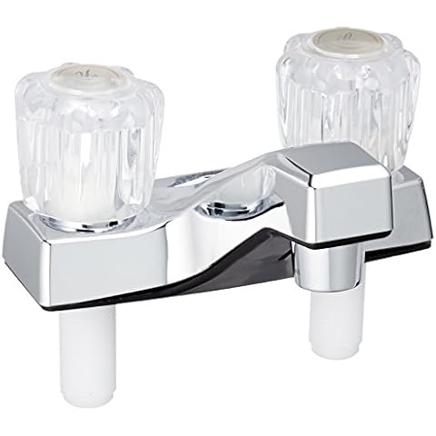 EZ-FLO Non-Metallic Two-Handle Lavatory Faucet, Bathroom Sink Faucet with Washerless Cartridge, Chrome Finish, 10256N Cover