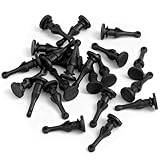20 PCS Case Fan Mount Screws, Black Silicone Mounting Pin Rivet Reducing Noise Vibration Screws Fan Rivet for PC Chassis Cooling Fans (9mm X 22.7mm)