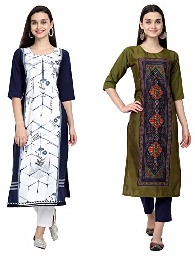 Image of Women's Crepe Straight Kurta