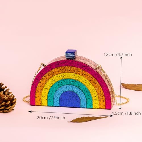 Image of Clutch Bag for Women Evening Bag with Detachable Chain Strap Gala Balls Purse for Wedding Cockatail
