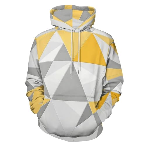 Pull à capuche pour homme qui dissimule les formes en grande taille