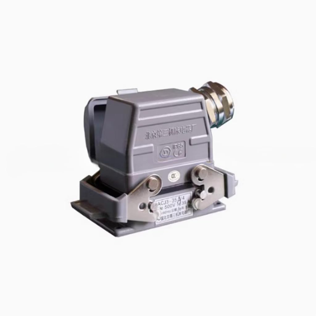 Toma de Corriente Rectangular Industrial de 35A y 4 terminales ACJ3X-35A/4