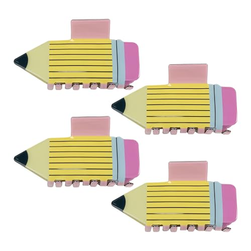 4 Pcs Teacher Claw Clips, Teacher Hair Clips, Teachers Accessories,...