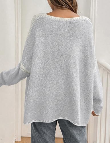 Image of PRETTYGARDEN Womens Oversized Cardigan Sweaters 2026 Fall Long Lantern Sleeve Knit Open Front Lightweight Sweater