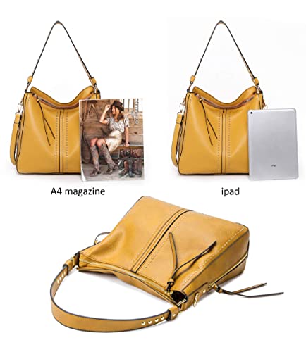 Montana West Hobo Handbag for Women Large Concealed Carry Purses and Handbags with Studdeds and Crossbody Strap - Image 5