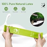 Slim Panda Bandes de résistance, ensemble de 5 Bandes d'exercices en boucle de résistance amies de la peau avec 5 Les forces pour la physiothérapie, le yoga, Pilates, l'entraînement de la force, la condition physique à domicile & Gymnase - Cas d'exécution inclus