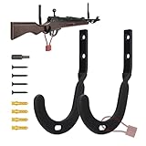 2 PCS Gun Rack Hook for Gun Safe Shelf Gun Safe Accessory with Cable Lock Hole, Gun Hanger Pistol Organizer for Storage Display