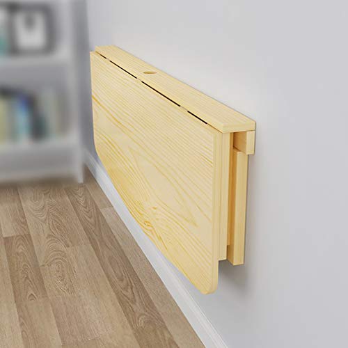 Table murale en bois LUNEZY pliant : finis les petits espaces encombrés ! - 6