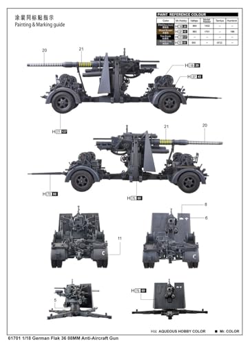I Love Kit 1:18 - German Flak 36 88 mm Anti-Aircraft Gun