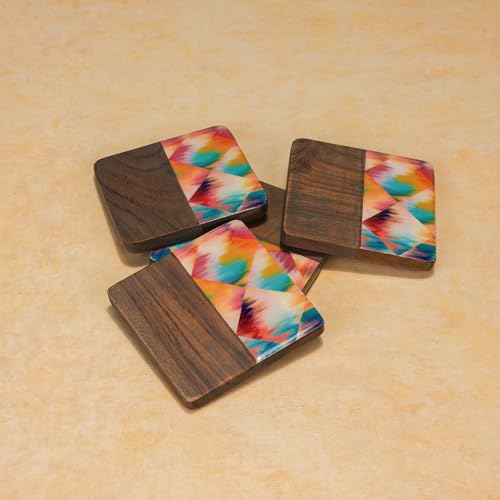 Image of Aurora Wood Coaster (Set of 4)