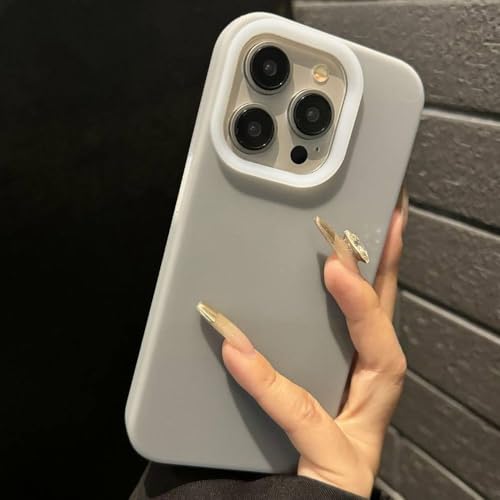 Coque antichoc iPhone 14 Plus silicone soft robuste gris