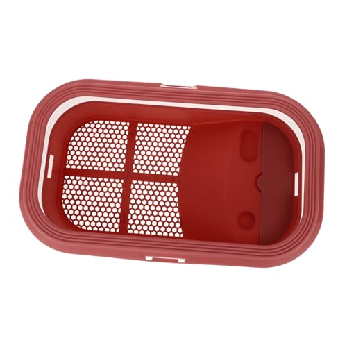 COLLBATH Grande Vasca per Tartarughe con Terrazza, Doppia Mangiatoia e Design in Plastica Resistente 43,7x26 Cm, Terrario Multiuso per Alimentazione e Riposo, Adatto a Tartarughe Domestiche