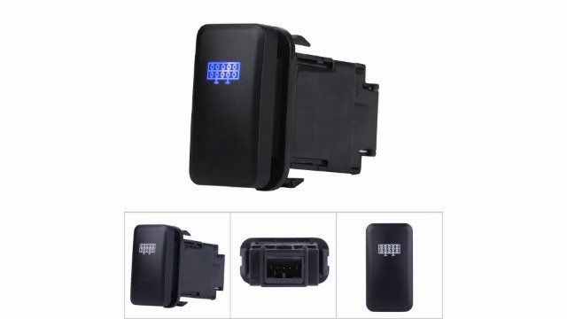 Amazon.co.jp: Keenso カーモーメンタリスイッチ 12V青色LED