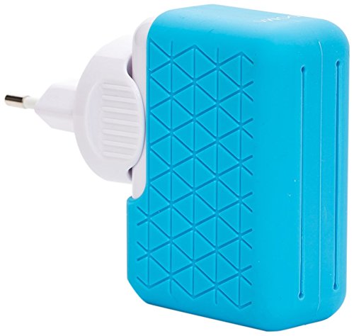 CARGADOR BLUESTORK UNIVERSAL SIN CABLE 4 PUERTOS USB 2;1A AZUL Cover