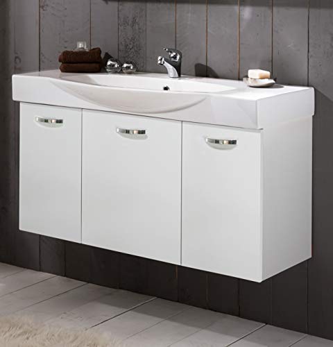 Schildmeyer Waschplatz-Set CAPPO197 | In Hochglanz Weiss | 100 cm Breite - 4027181082010 Schildmeyer Waschplatz-Set CAPPO197 | In Hochglanz Weiss | 100 cm Breite