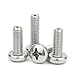 SS304 Stainless Steel Phillips Cross Pan Head Hollow Screws, Hollow Machine Screws Assortment, M2 M3 M4 M5 M6 M8 M10 for Hardware Repair & Industrial Applications (M6-1.0 x 8mm Hole 2.0, 50pcs)
