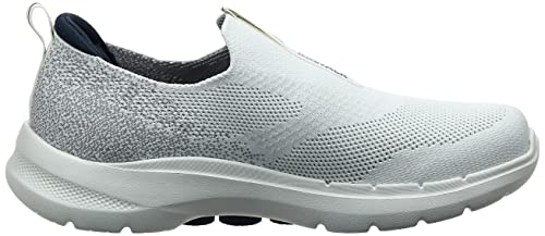 Skechers Mens Gowalk 6 - Stretch Fit Slip-On Athletic Performance Walking Shoe, White/Navy, 9.5 Us #TOP6