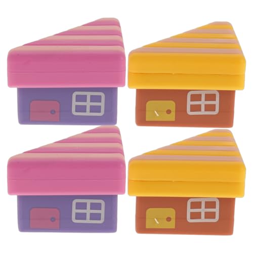 Toddmomy Protectores de Esquinas para Muebles para Bebés 4 Piezas 2 Rosas y 2 Amarillos Protectores de Bordes Anticolisión de PVC Seguros Fáciles de Instalar Mesas y Escritorios