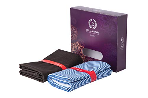 Regal Weaves by Arvind Fabric Gift Box (Unstitched, Multicolor, Free Size)- Single Pair Pack (FABPACKDES-22)