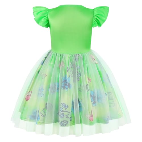 Jurebecia Girls Nightgowns Princess Nightgown Nightdress Pajamas for Toddler Kids Flutter Sleeves Sleepwear2