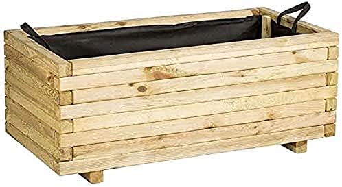 Catral 31090012 Jardinera Rectangular, Pino, 50 x 100 x 40 cm