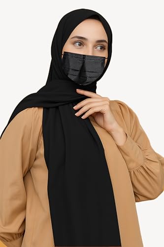 Image of Premium Georgette Hijab for Women, Lightweight and Breathable | 180x70 cm