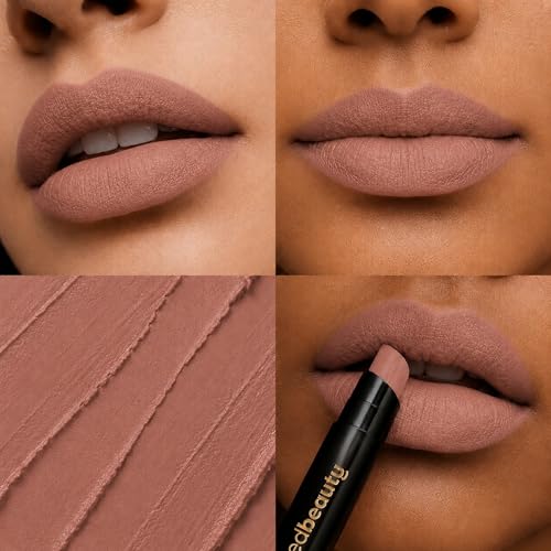 Image of BAKED BEAUTY Super Matte Lip Cream Crayon Pack of 3 Lipstick for Women | Long-Lasting 8 Hours Stay Non Transfer Retractable | Smudge Proof & Waterproof Lipstick Enriched with Jojoba Oil & Vitamin E 7.5g Mocha Talk