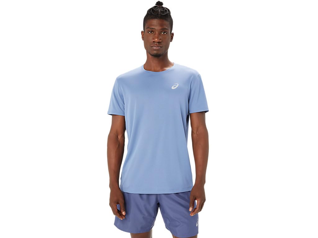 ASICS Men's Solid Regular Fit T-Shirt