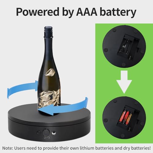 ComXim Electric Motorized Turntable with Remote, 7.87in