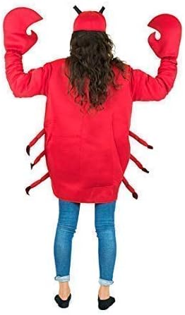 Miniatura 6 de Bodysocks Disfraz de cangrejo rojo para adultos (talla única)