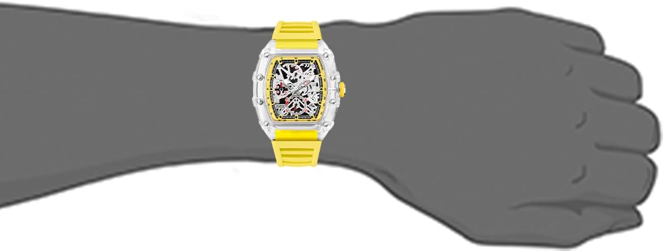 BESTKANG Fashion Hollowed Men Watches Transparent Tonneau Analog Display Quartz Date Waterproof Male Wrist Watch - Image 2