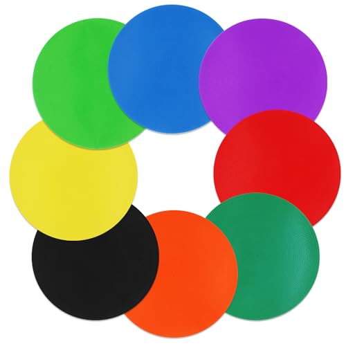 Ruenxg 8 Pcs Poly Spot Markers 9 Inch Spot Marker Signs Want It All
