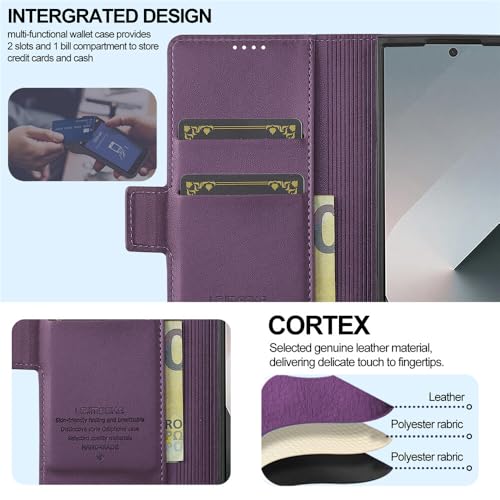 Housse Samsung Galaxy Z Fold 4 bleu pour vos déplacements professionnels
